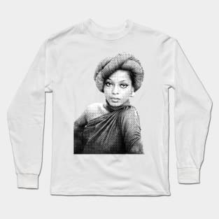 Diana Ross Halftone Long Sleeve T-Shirt